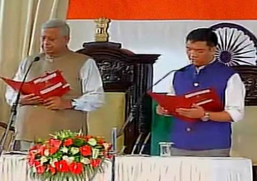 Pema Khandu sworn in